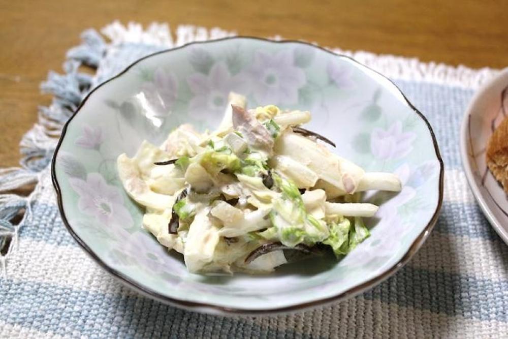 白菜とツナのタルタルサラダ