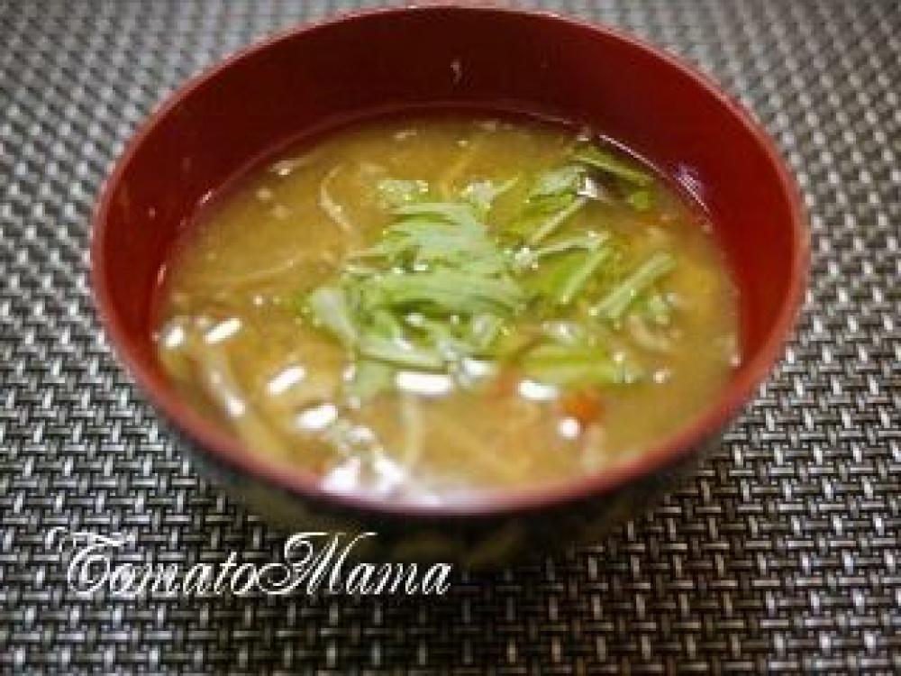 リメイク♪ちゃんちゃん焼きで味噌スープ