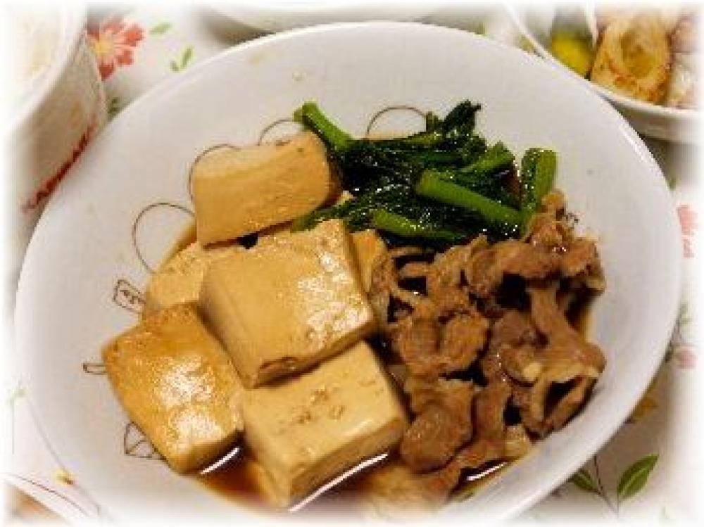 甘辛肉豆腐