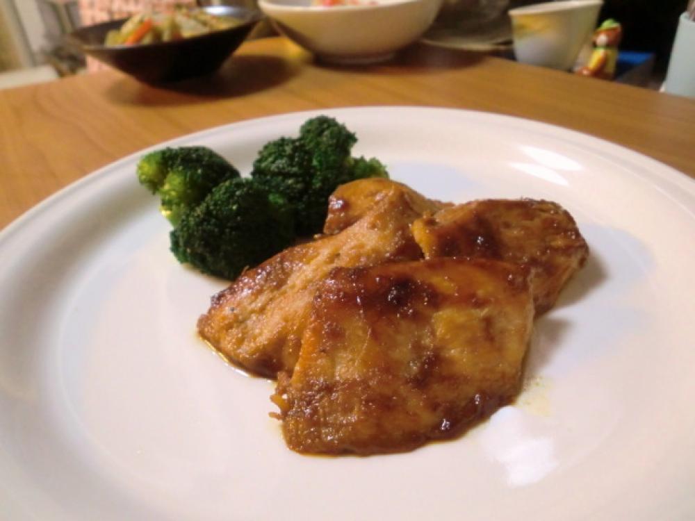 鶏ムネ肉の生姜焼き