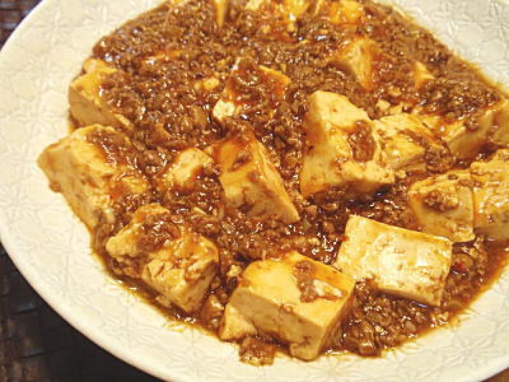 マグロで作る麻婆豆腐