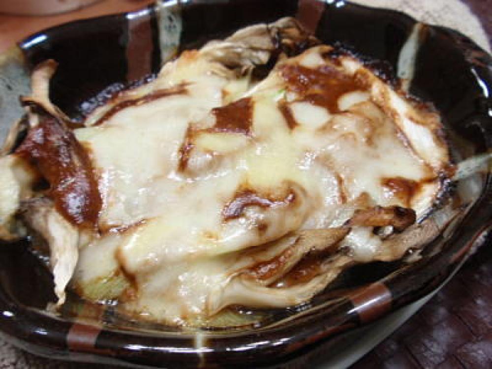 豆腐と長ねぎの味噌マヨチーズ焼き