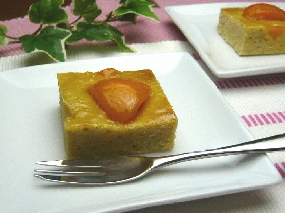 ノンオイル黄桃ケーキ
