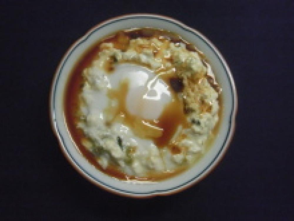 くずし豆腐と卵の蒸し物