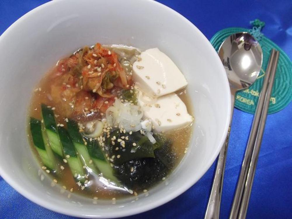 冷製☆スンドゥブ・チゲ風スープ 