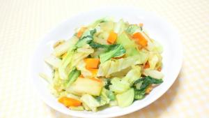野菜炒め（柚子胡椒、胡麻油）