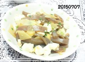豆腐の中華チャンプル(大根蒟蒻)